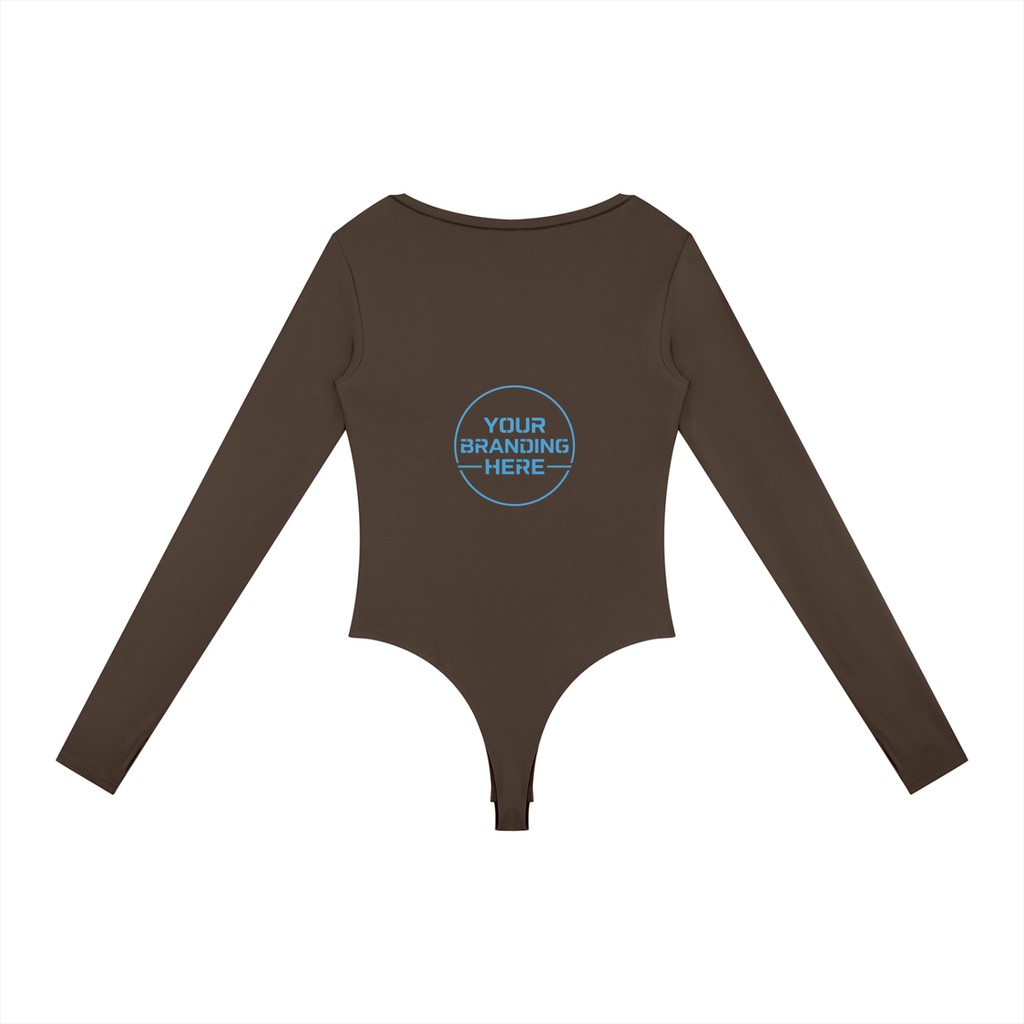Women's Tight Long Sleeve Yoga Bodysuit - WT0120-O001-V2