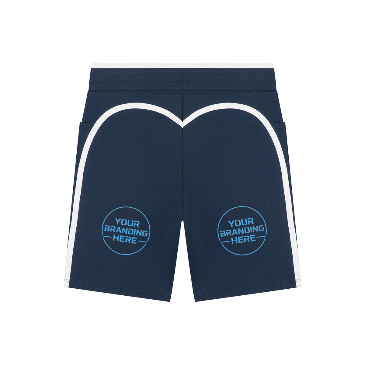 Women's High Rise Color Block Yoga Shorts - WB0062-P001-V2