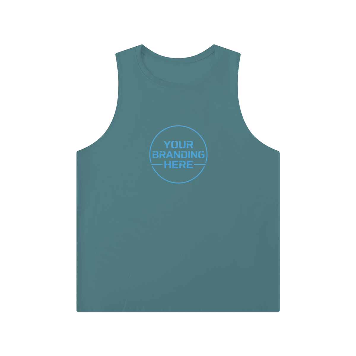 Men's Solid Color Crewneck Tank Top - MT0014-O001-V2