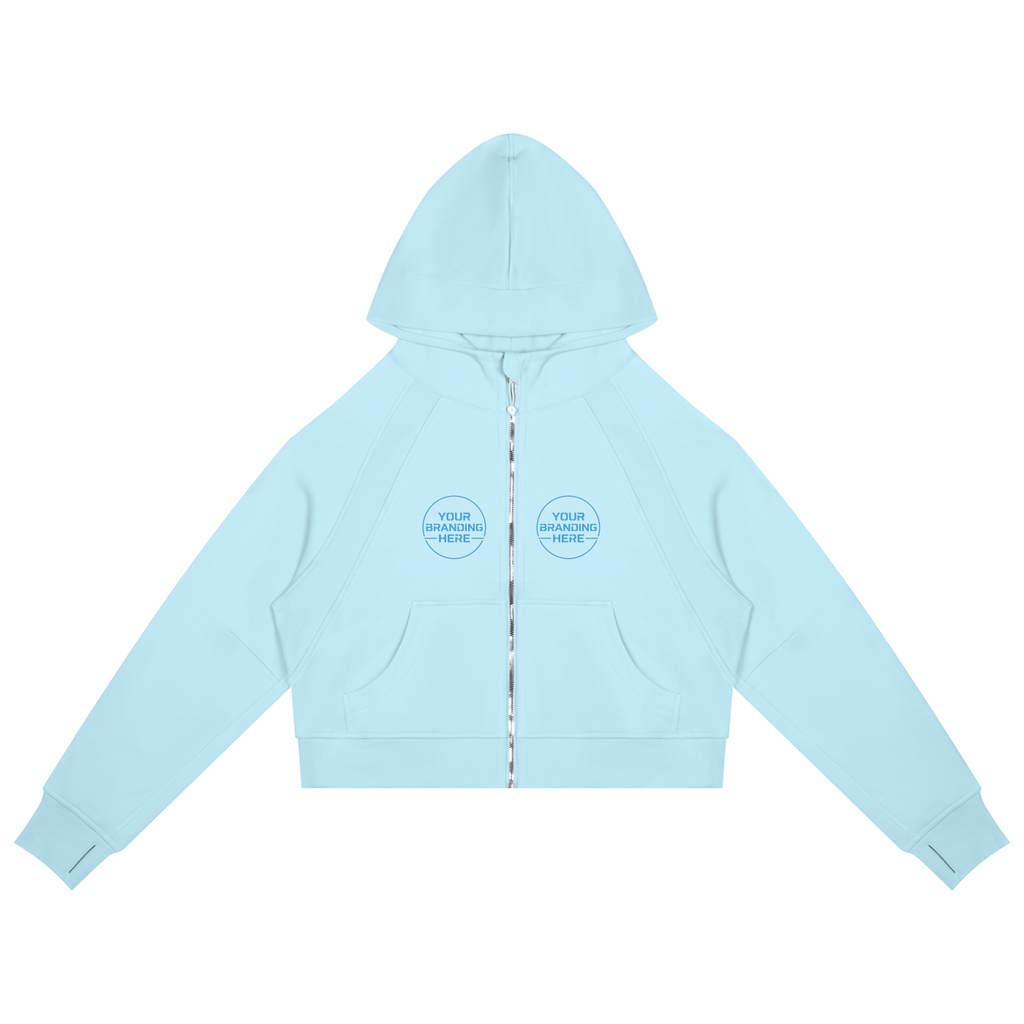 Cropped Zip-Through Hoodie - RP0008-P001-V6