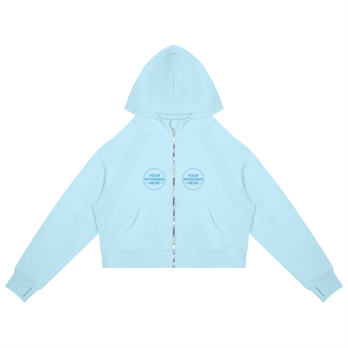 Cropped Zip-Through Hoodie - RP0008-P001-V6