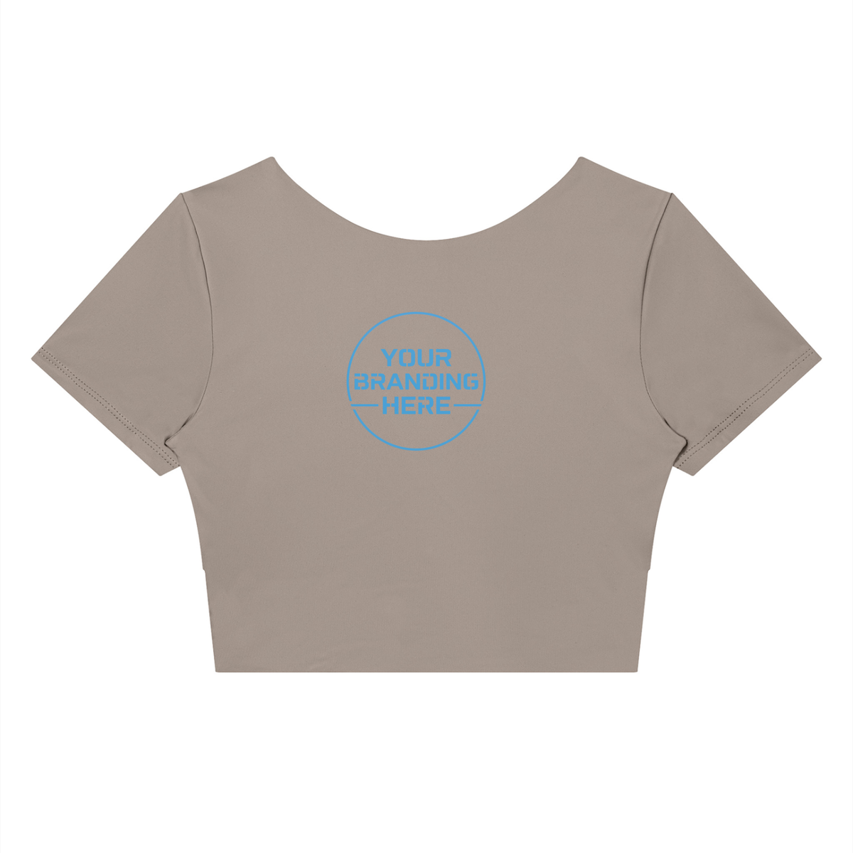 Women's Panelled Crop Yoga T-Shirt - WT0259-P001-V2