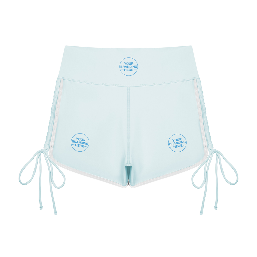 Women’s Color Block High Waisted Yoga Shorts - WB0104-P001-V2