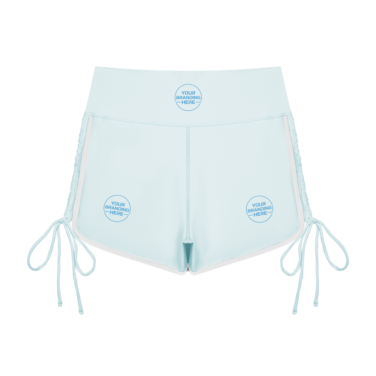 Women’s Color Block High Waisted Yoga Shorts - WB0104-P001-V2