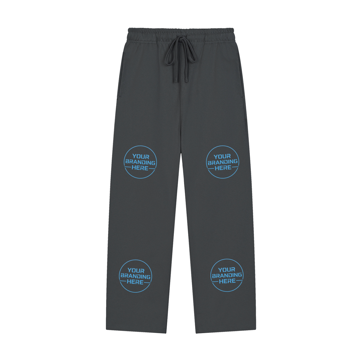 Solid Color Straight-Leg Sweatpants - RK0011-C001-V2