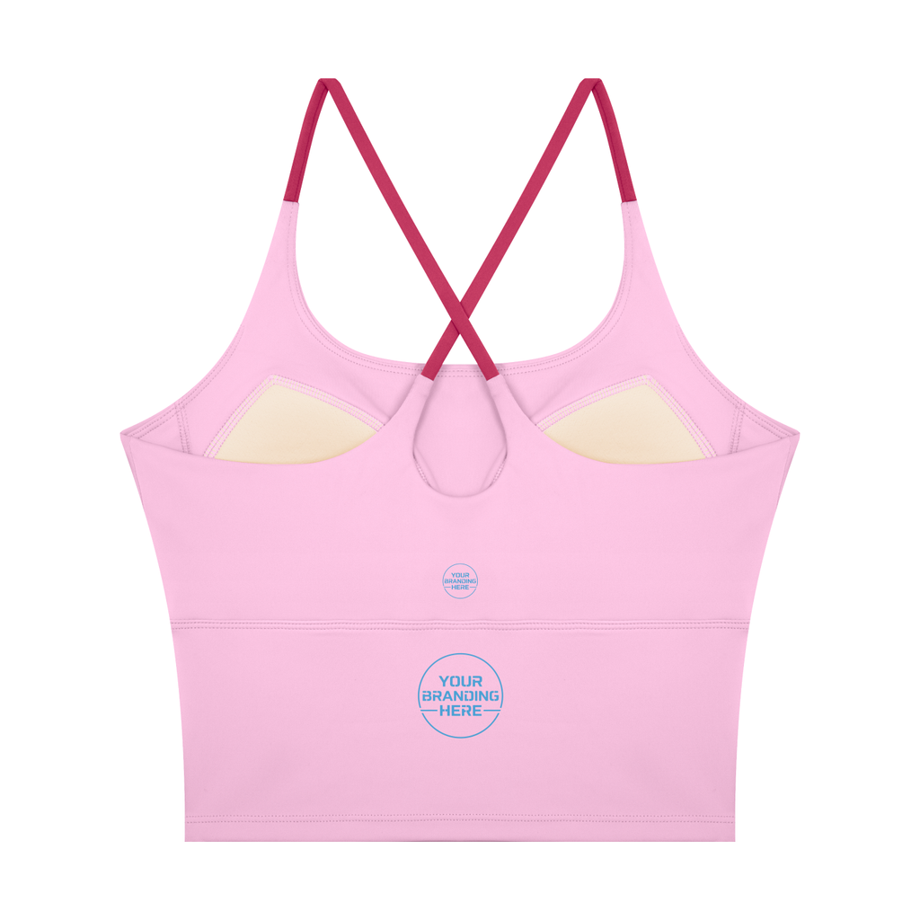 Women's Color Block Yoga Tank Top - WT0245-P001-V2