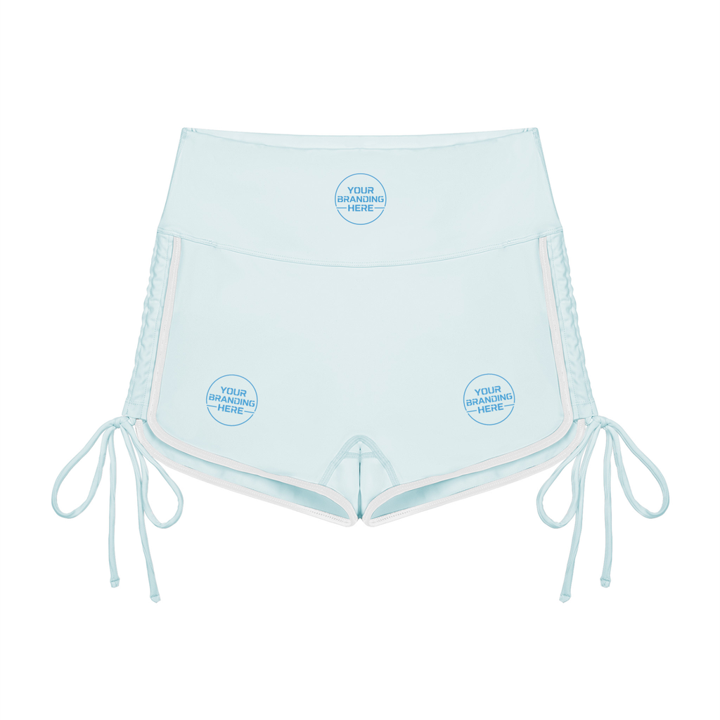 Women’s Color Block High Waisted Yoga Shorts - WB0104-P001-V2