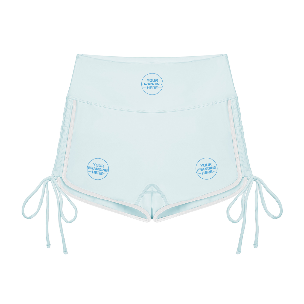 Women’s Color Block High Waisted Yoga Shorts - WB0104-P001-V2