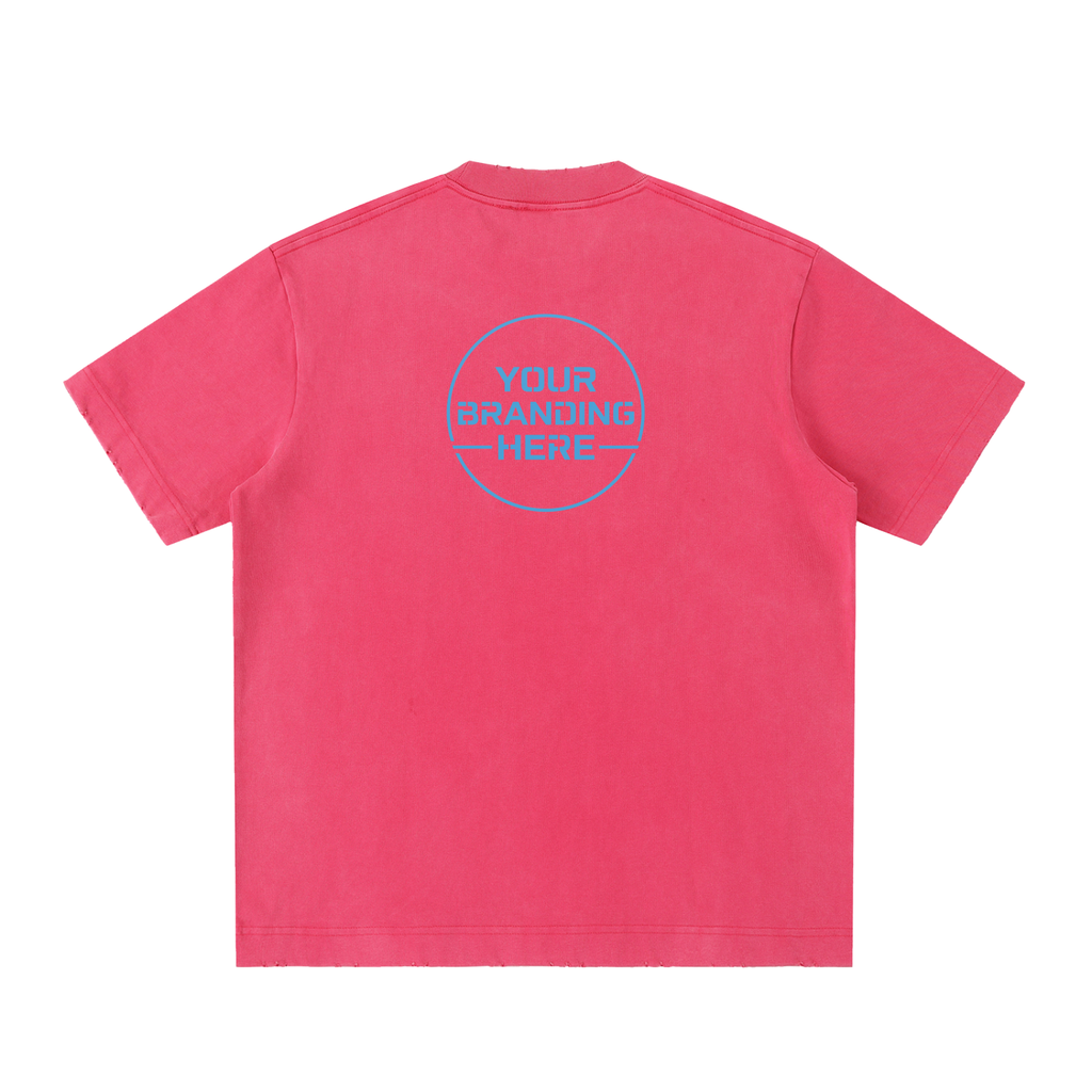 Heavyweight Vintage Washed Frayed T-Shirt - RT0022-C001-V8