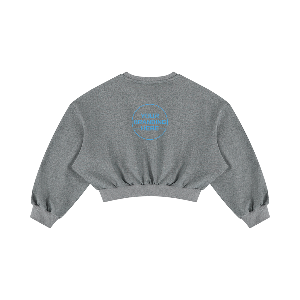 Women's Boxy Cropped Crewneck Sweatshirt - WT0123-C001-V2