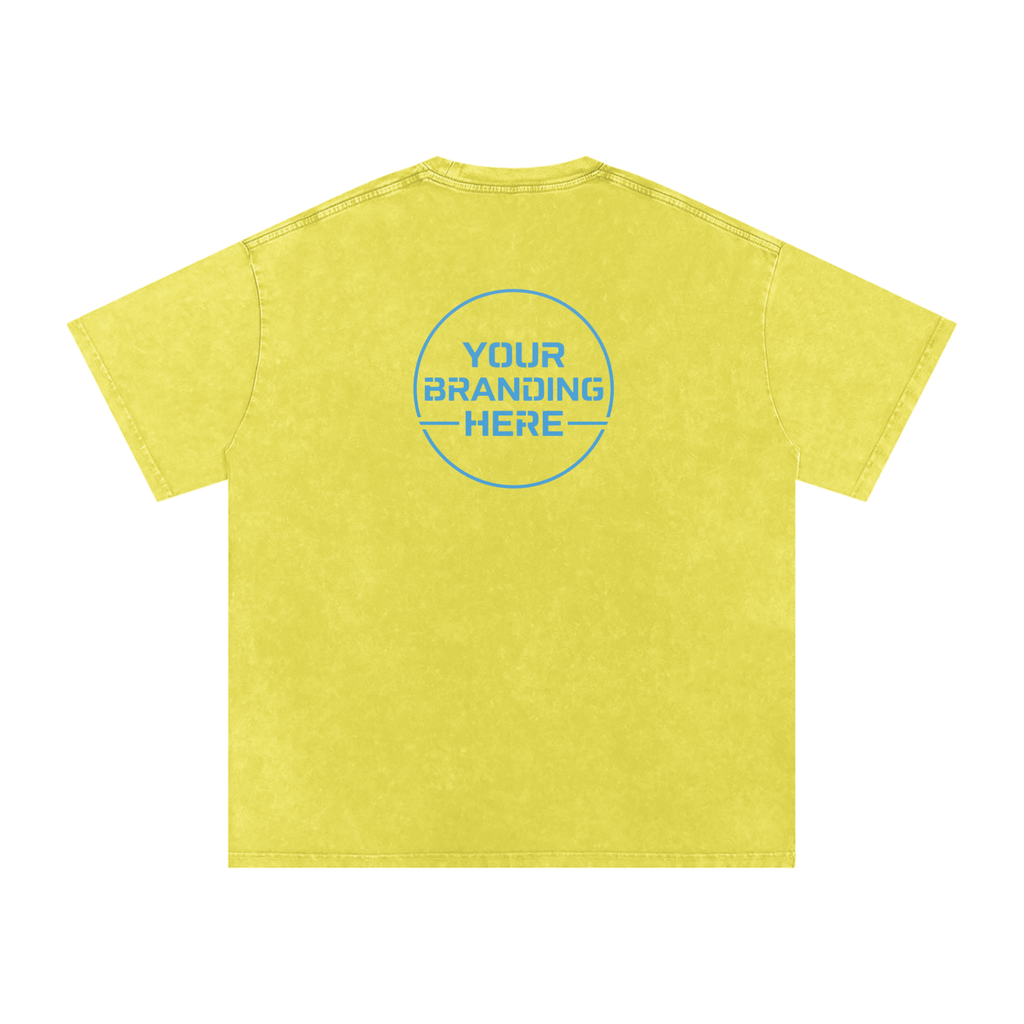 Snow Washed Oversized Cotton T-Shirt - R00037-C001-V14