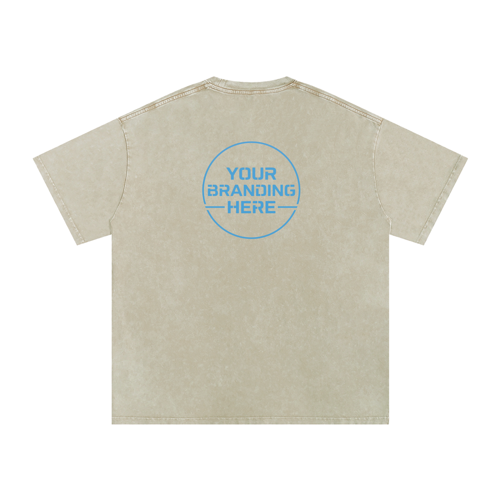 Snow Washed Oversized Cotton T-Shirt - R00037-C001-V14