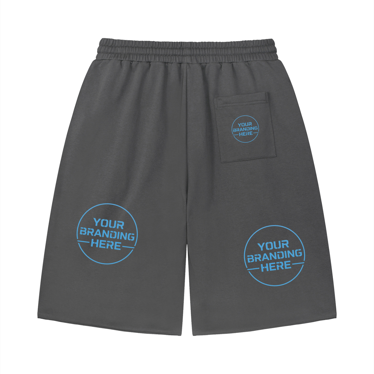 Unisex Loose Raw Edge Shorts - UB0066-C001-V2