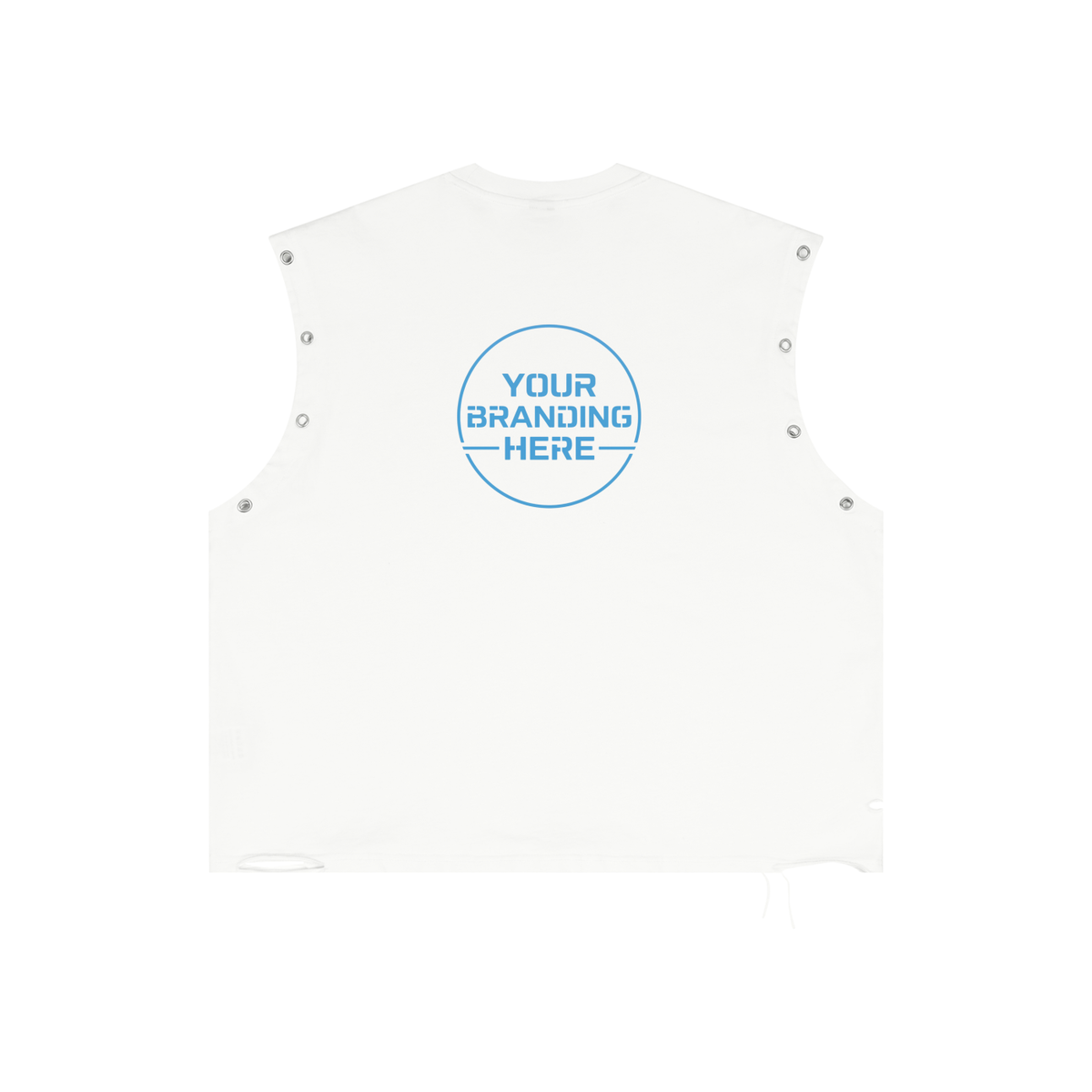 Distressed Grommet Eyelet Tank Top - RB0014-C001-V3