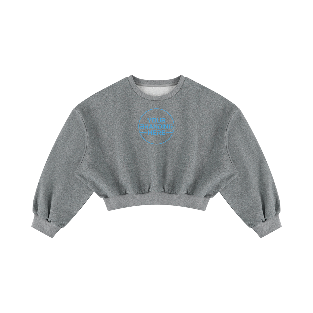 Women's Boxy Cropped Crewneck Sweatshirt - WT0123-C001-V2