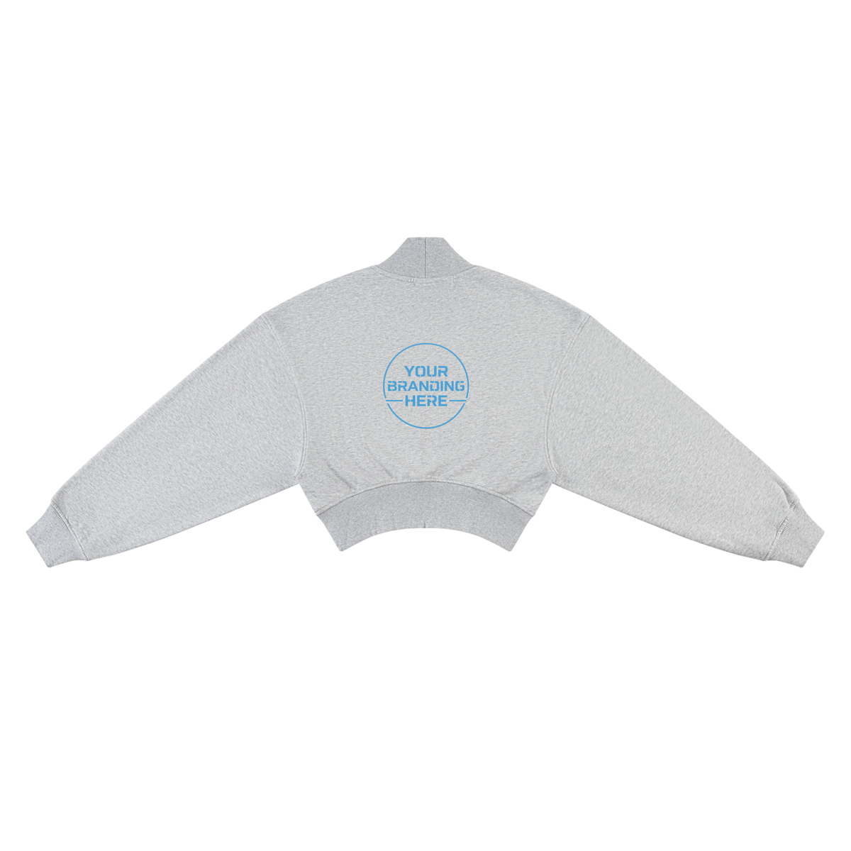 Women's Crop Mock Neck Sweatshirt - WT0280-C001-V2