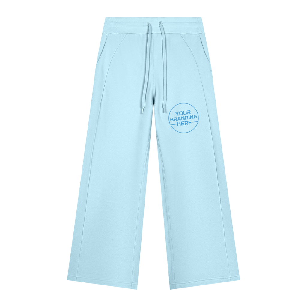Women's Wide Leg Fleece Sweatpants - WB0114-P001-V2