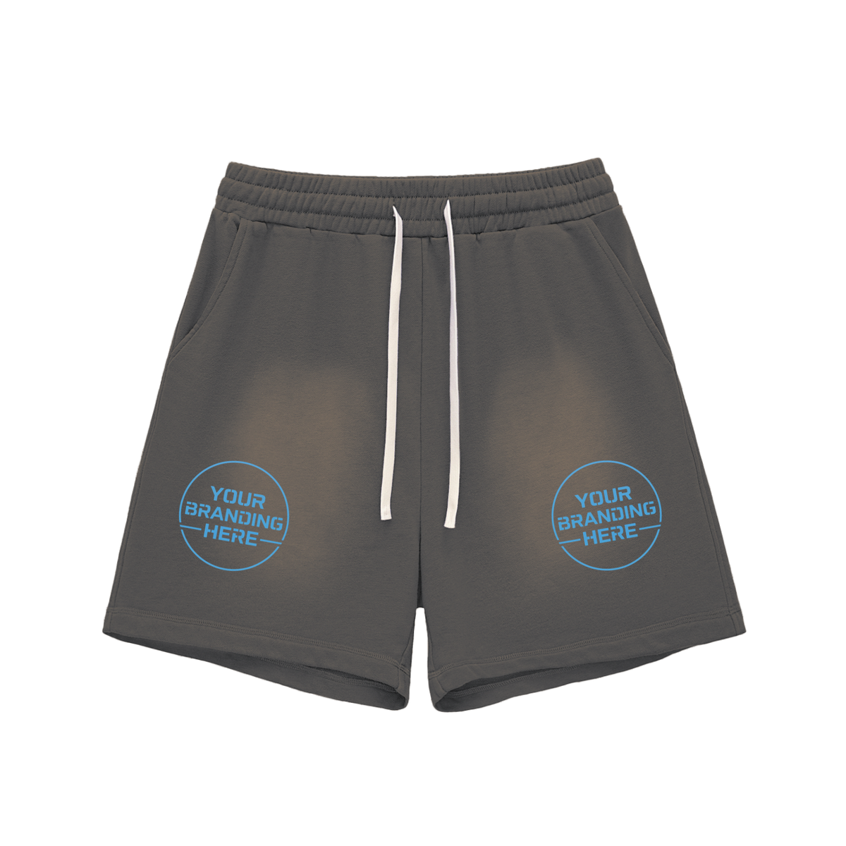 Sun Fade Raw Edge Cotton Shorts - RG0003-C001-V2