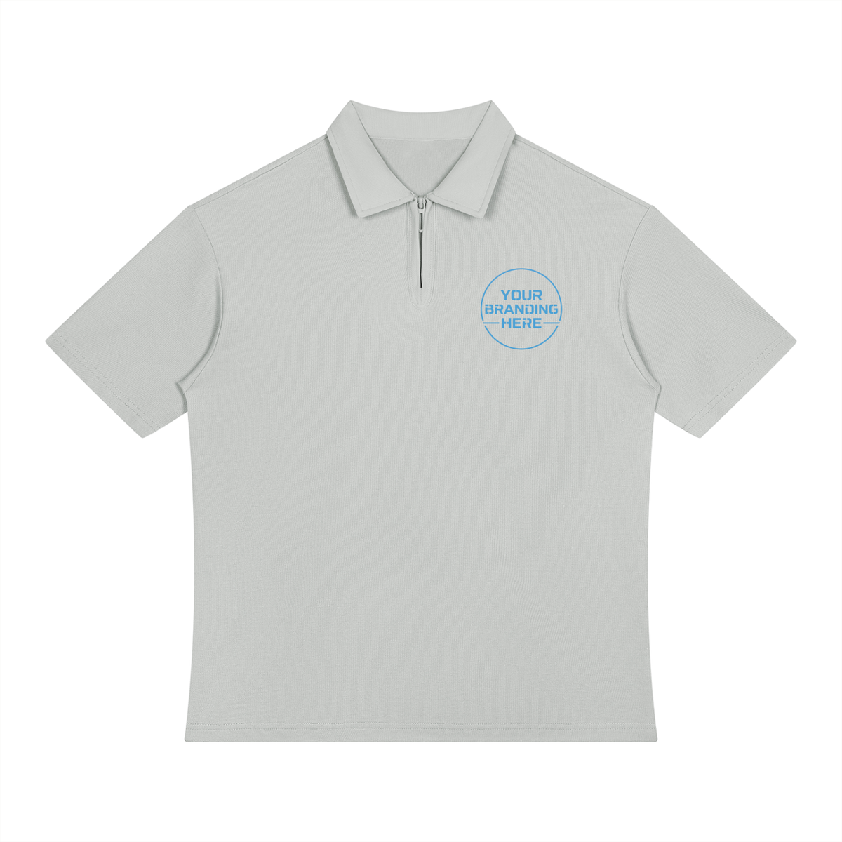 Unisex Color Block Quarter-Zip Polo Shirt - UT0253-C001-V2