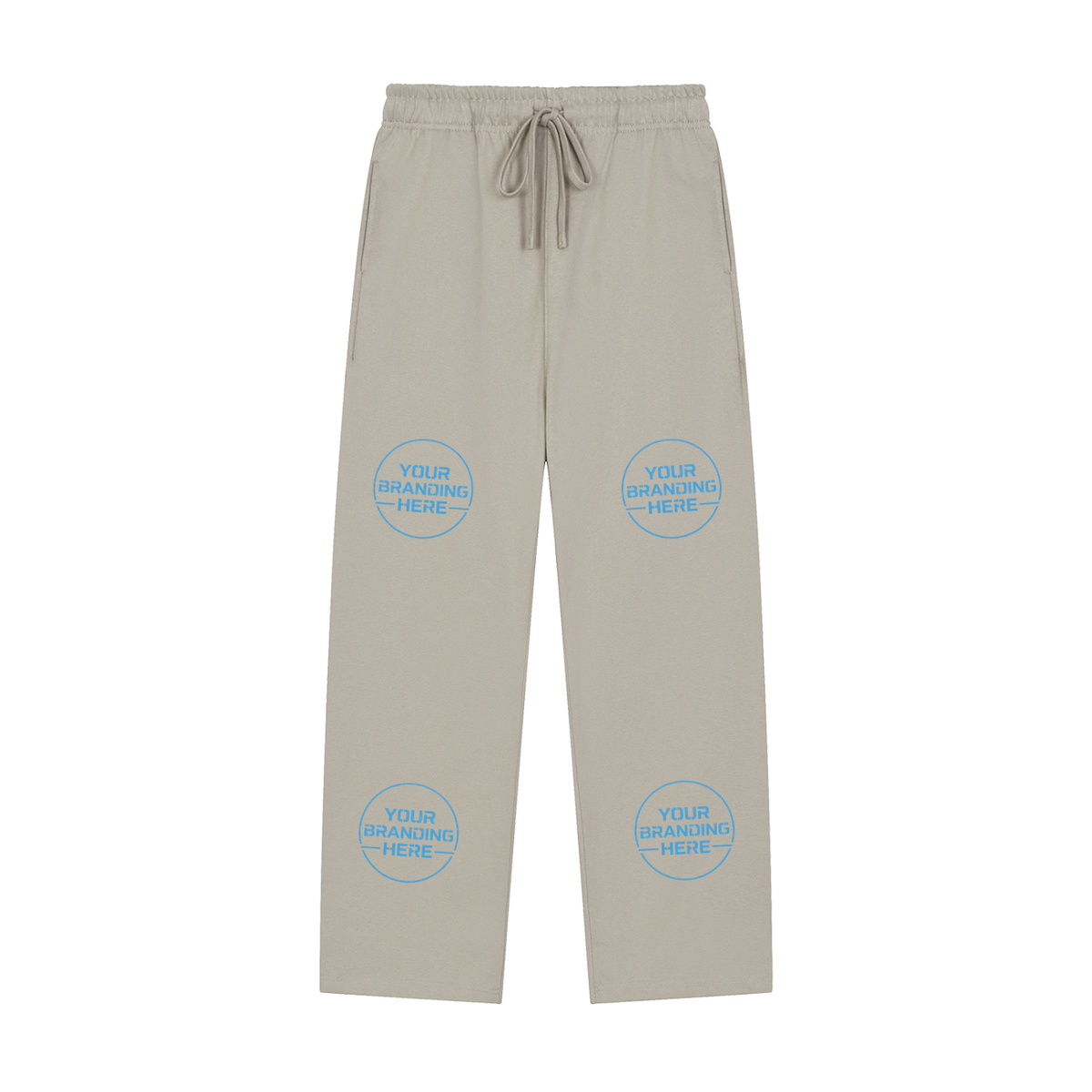 Solid Color Straight-Leg Sweatpants - RK0011-C001-V2