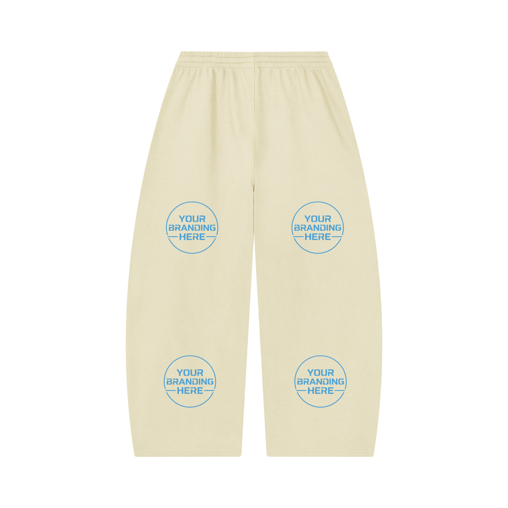 Unisex Waffle Barrel Leg Pants - UB0058-P001-V2