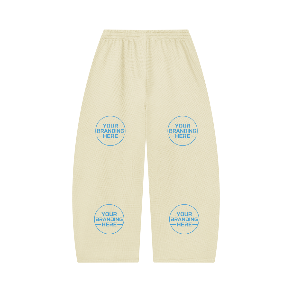 Unisex Waffle Barrel Leg Pants - UB0058-P001-V2