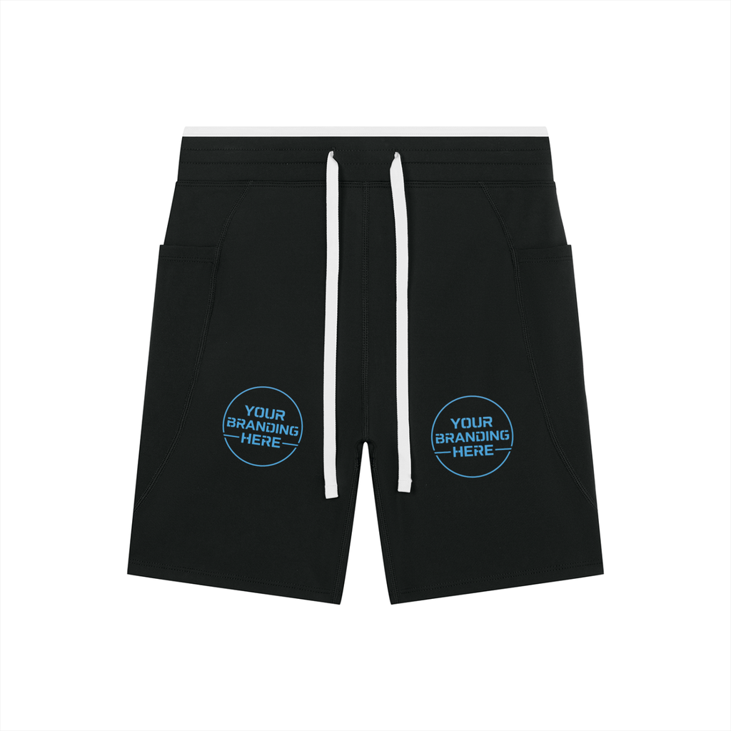 Women's High Rise Color Block Yoga Shorts - WB0062-P001-V2