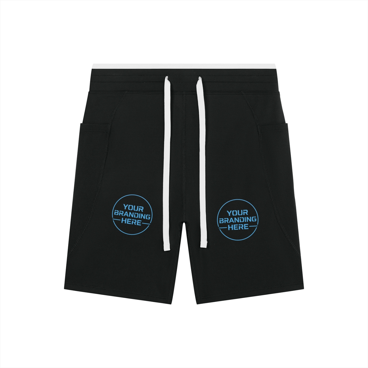 Women's High Rise Color Block Yoga Shorts - WB0062-P001-V2