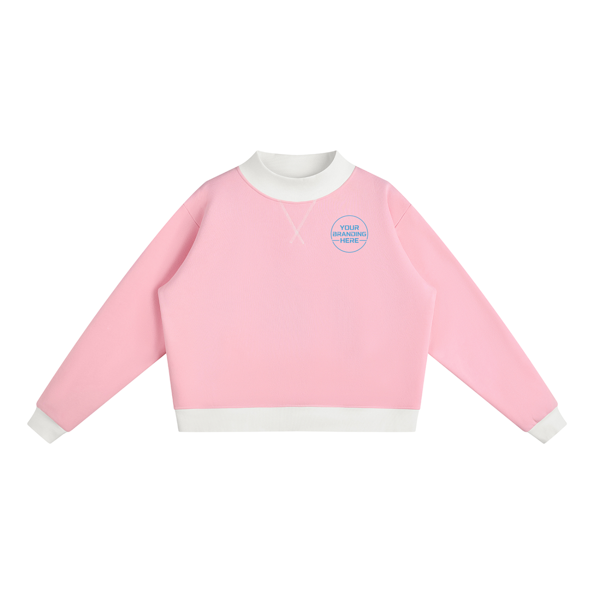 Women’s Mock Neck Crewneck Sweatshirt - WT0211-P001-V2