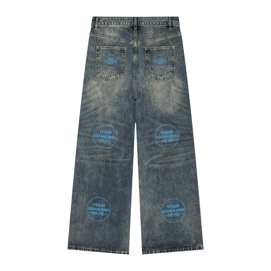 Men's Vintage Wash Denim Jeans - MB0039-C001-V2