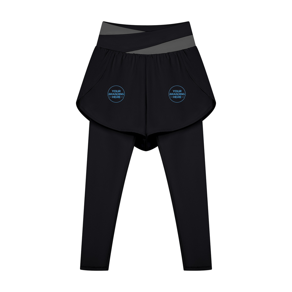Women's Paneled High Waisted Yoga Leggings - WB0101-P001-V2