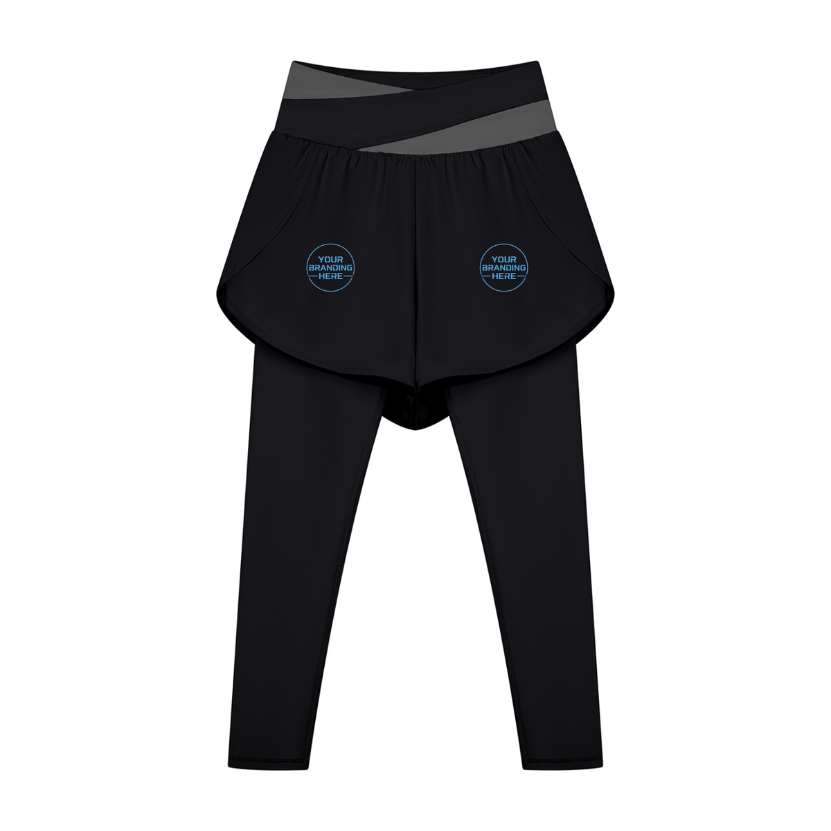 Women's Paneled High Waisted Yoga Leggings - WB0101-P001-V2
