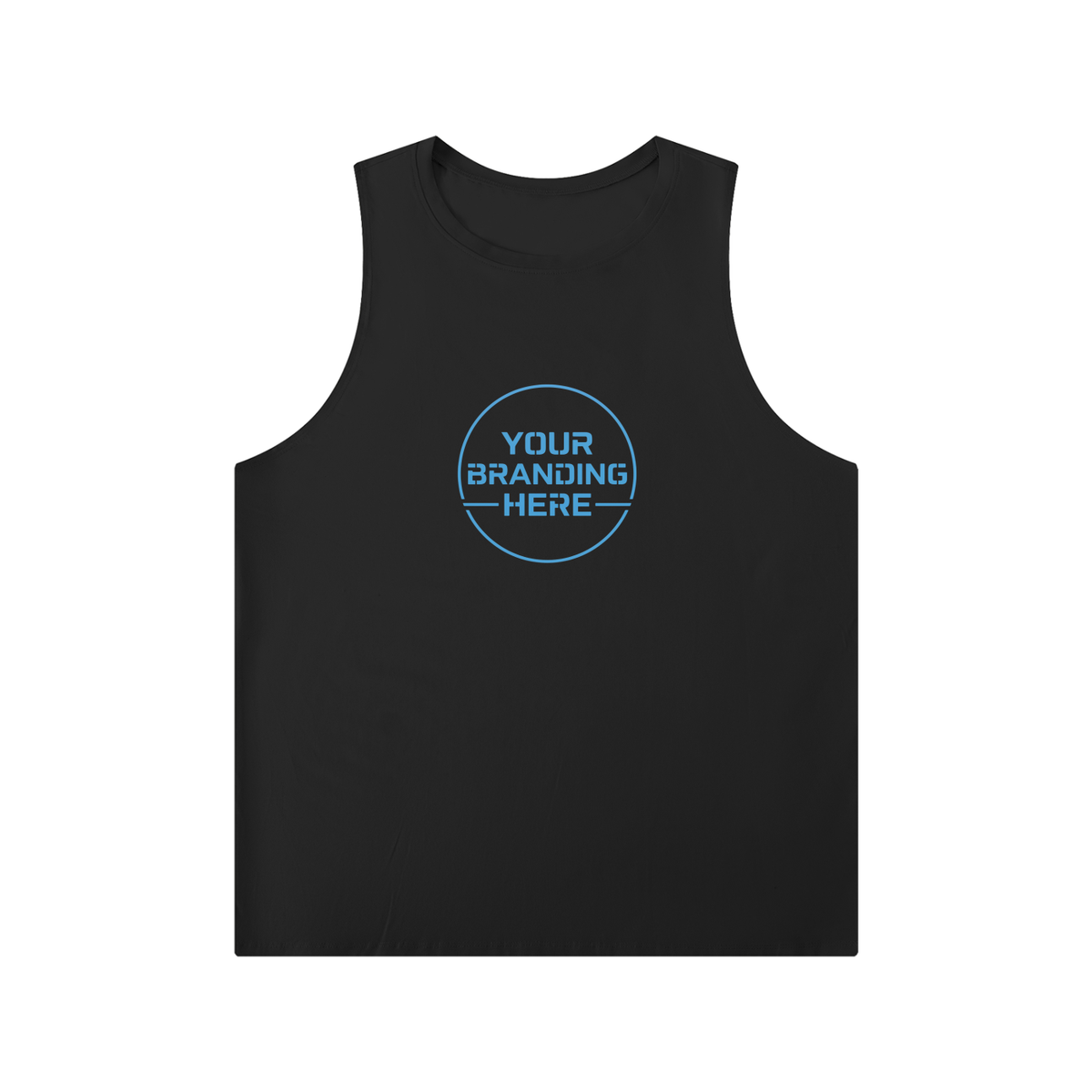 Men's Solid Color Crewneck Tank Top - MT0014-O001-V2