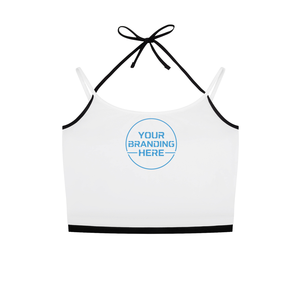 Contrast Binding Halter Tank Top - WB0001-C001-V3
