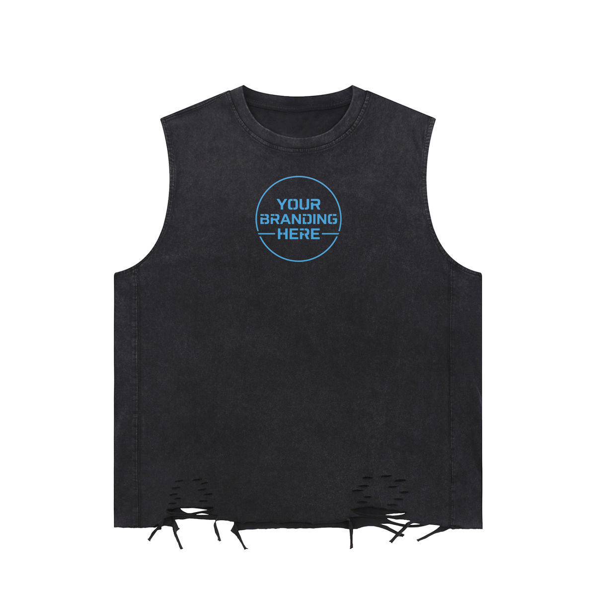 Snow Washed Raw-Hem Tank Top - RB0013-C001-V2