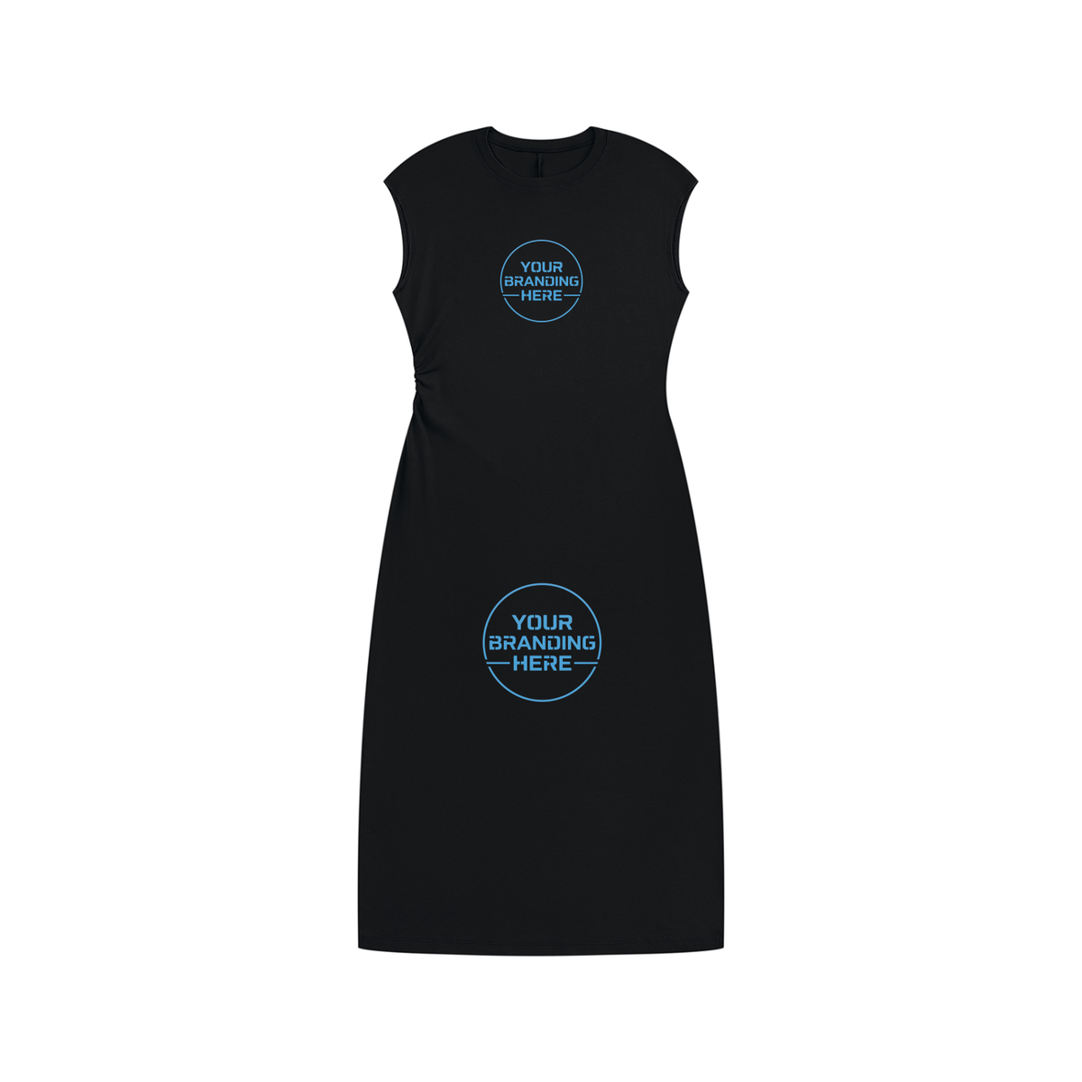 Women’s Ruched Sleeveless Dress - WO0017-C001-V2