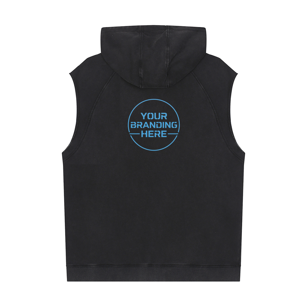 Snow Washed Sleeveless Hoodie - RU0093-C001-V2