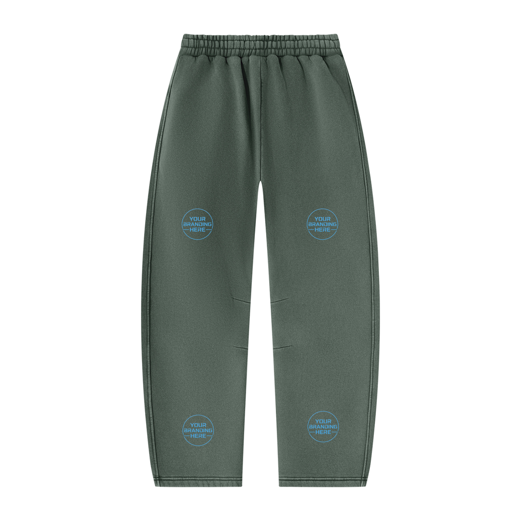 Unisex Vintage Wash Barrel Leg Fleece Sweatpants - UB0071-P001-V3