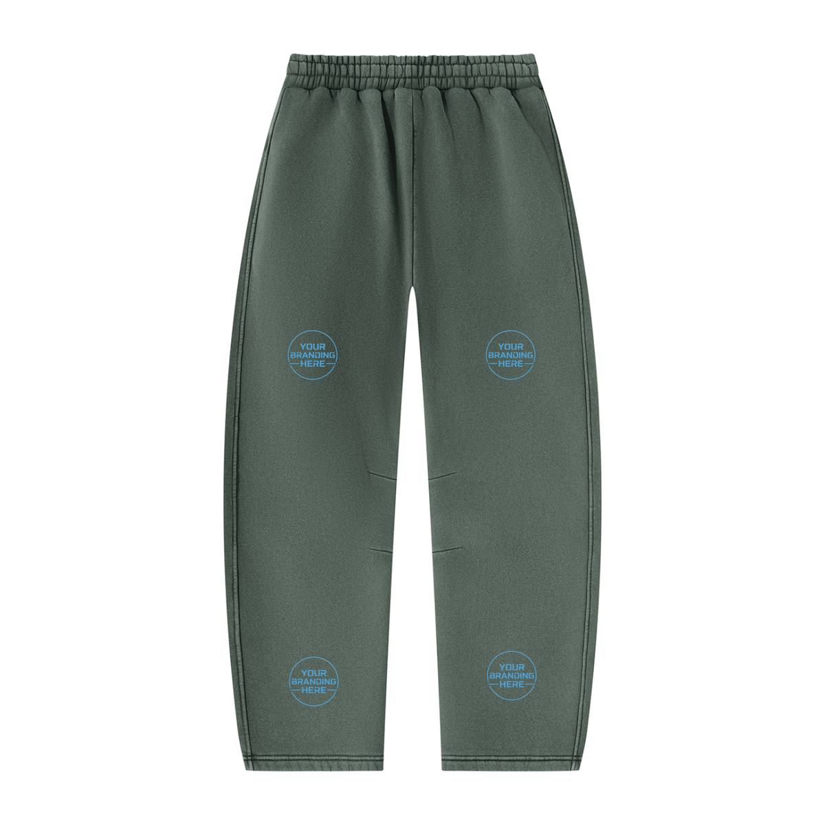 Unisex Vintage Wash Barrel Leg Fleece Sweatpants - UB0071-P001-V3
