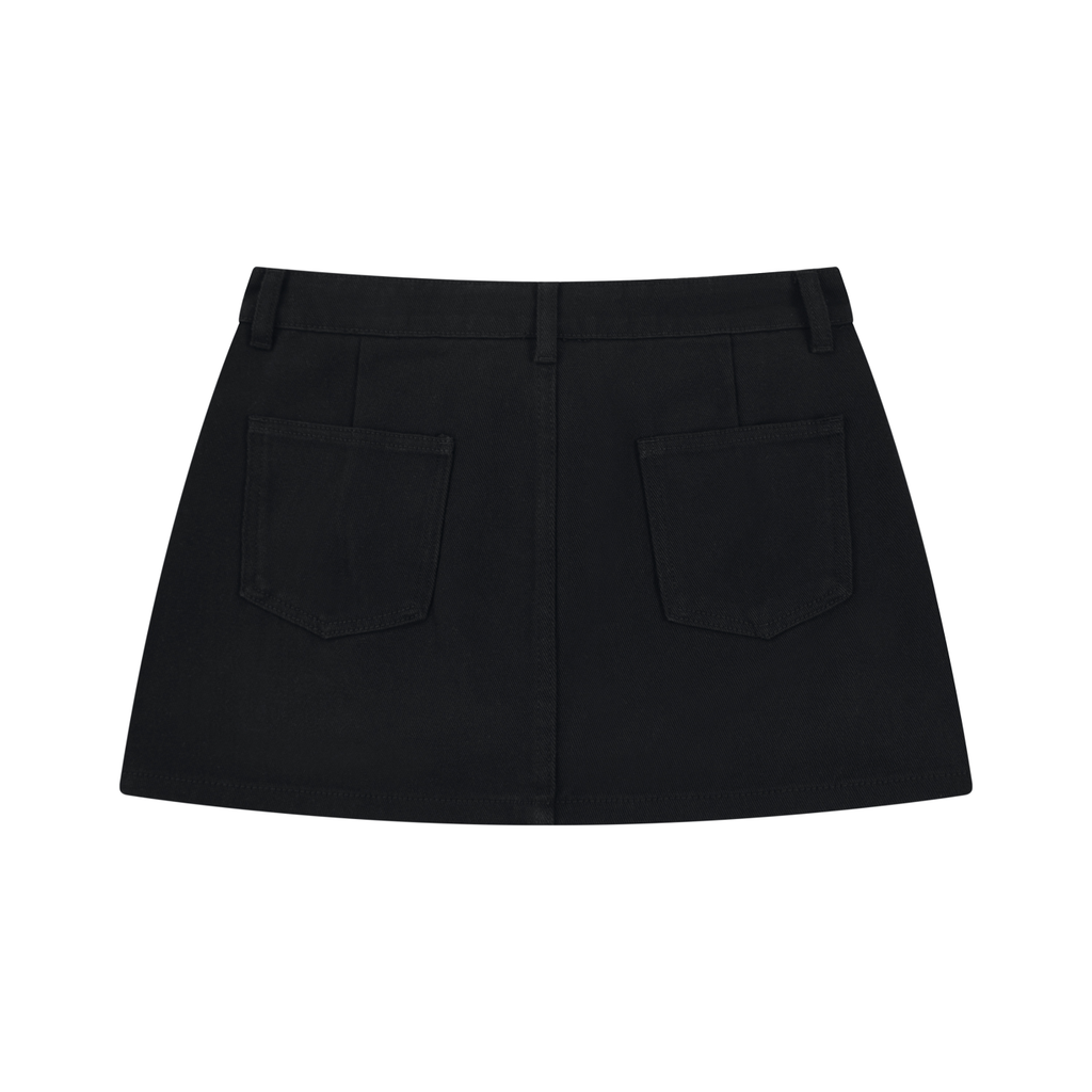 Women's Studded Denim Mini Skirt - WB0079-C001-V2