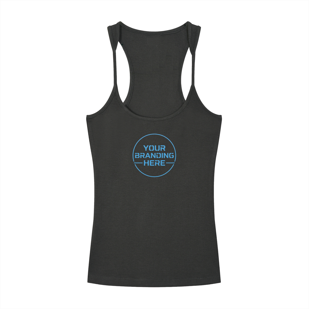 Slim Fit Ribbed Racerback Tank Top - RB0017-C001-V3