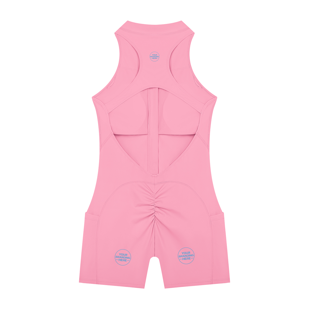 Women’s Quarter-Zip Yoga Romper - WB0076-O001-V2
