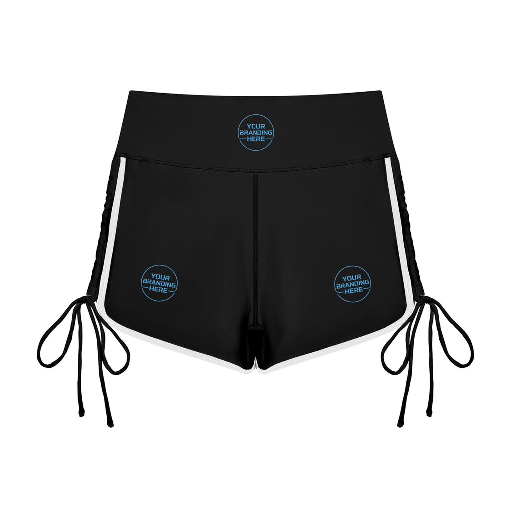 Women’s Color Block High Waisted Yoga Shorts - WB0104-P001-V2