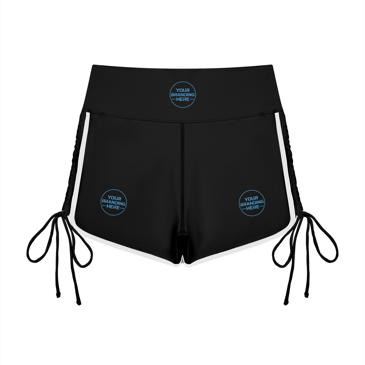 Women’s Color Block High Waisted Yoga Shorts - WB0104-P001-V2