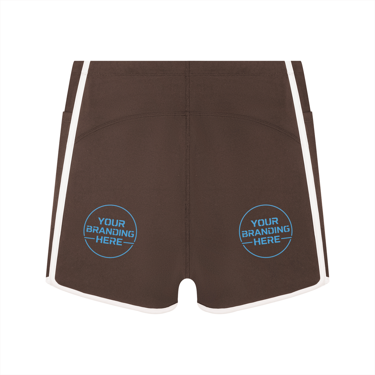 Women's High Waisted Ringer Yoga Shorts - WB0068-O001-V2