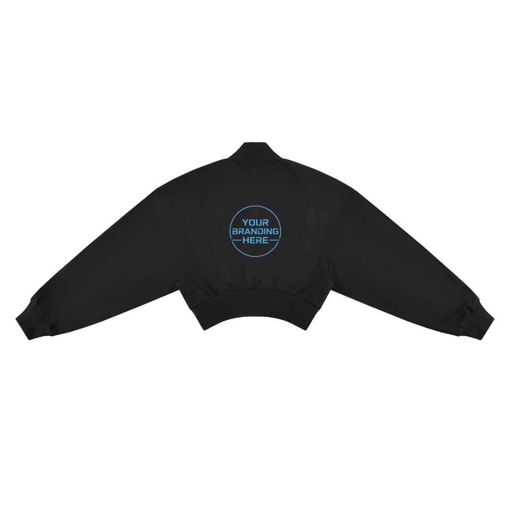 Women's Crop Mock Neck Sweatshirt - WT0280-C001-V2