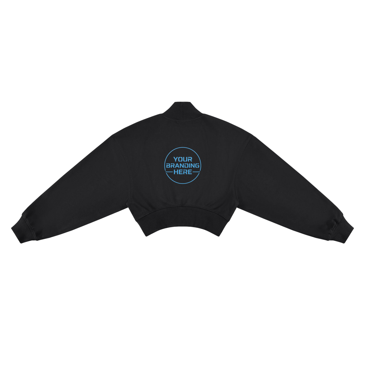 Women's Crop Mock Neck Sweatshirt - WT0280-C001-V2