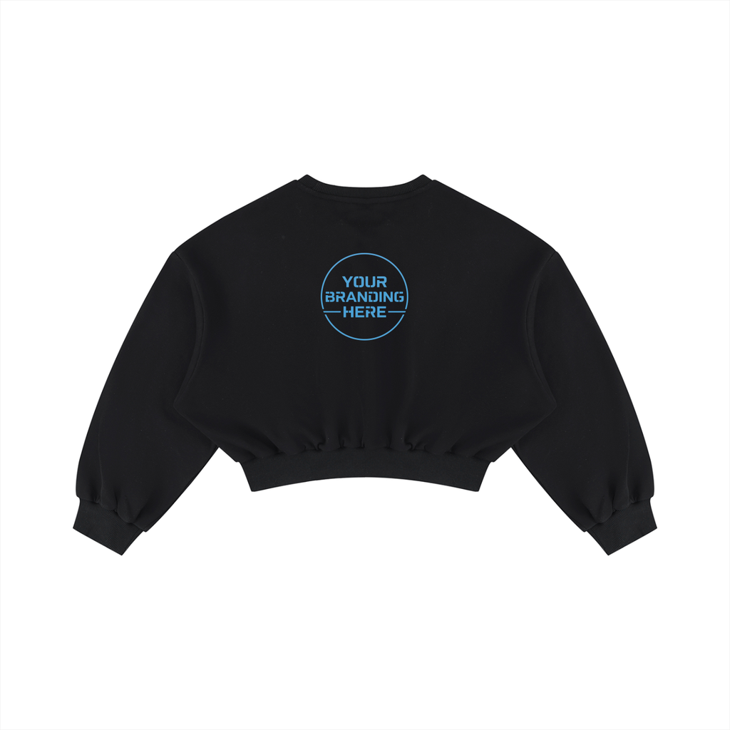 Women's Boxy Cropped Crewneck Sweatshirt - WT0123-C001-V2