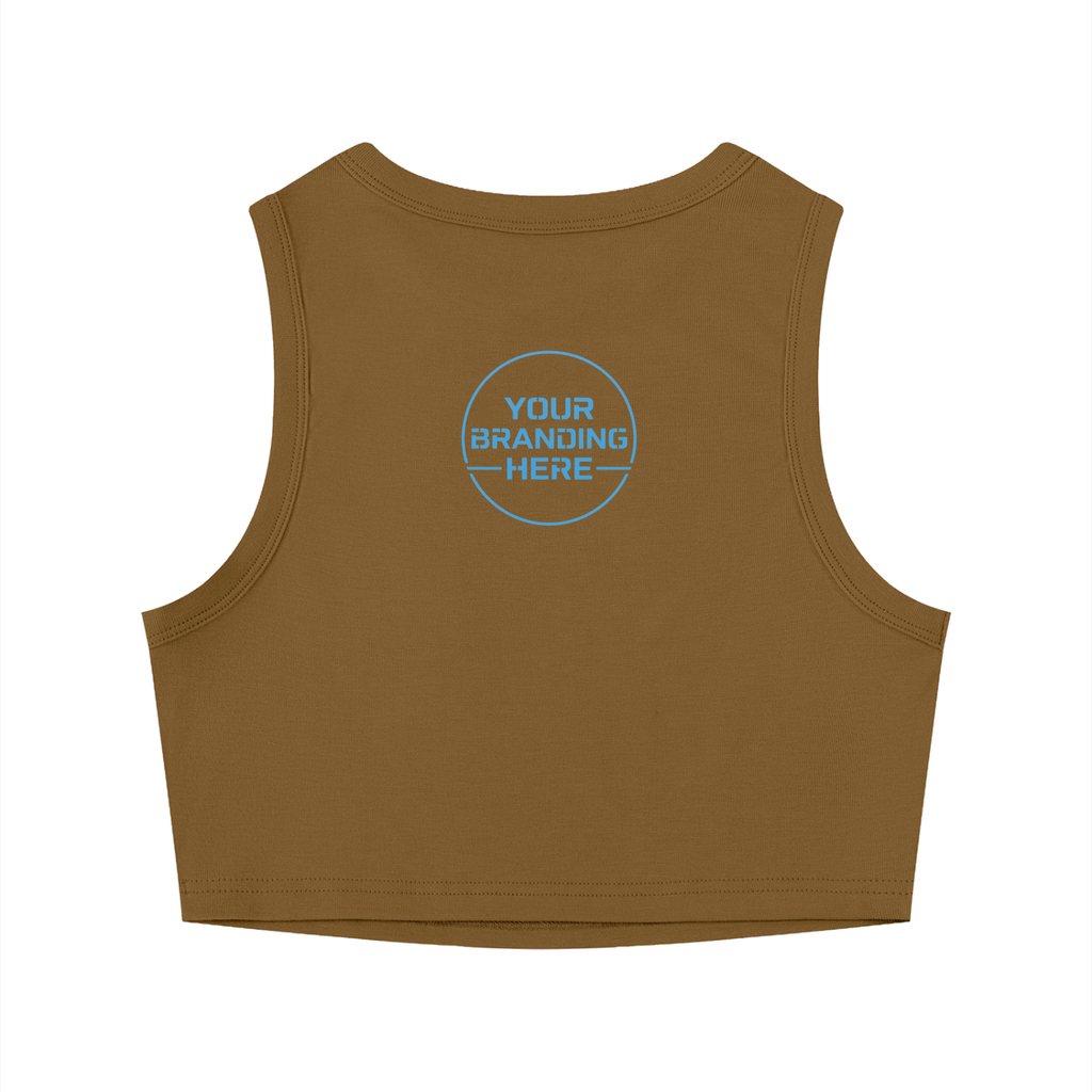 Women's Tight Crewneck Crop Tank Top - WT0082-O001-V2