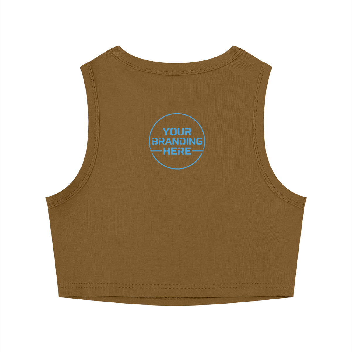 Women's Tight Crewneck Crop Tank Top - WT0082-O001-V2